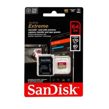 SANDISK EXTREME MICRO SD 64GB